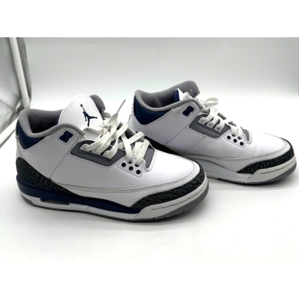 Air Jordan 3 Retro Midnight Navy DM0967-140 White Blue GS Size 7Y EU 40